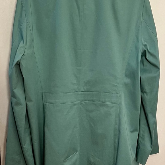 Talbots Mint Green Trench Coat - Picture 4 of 4